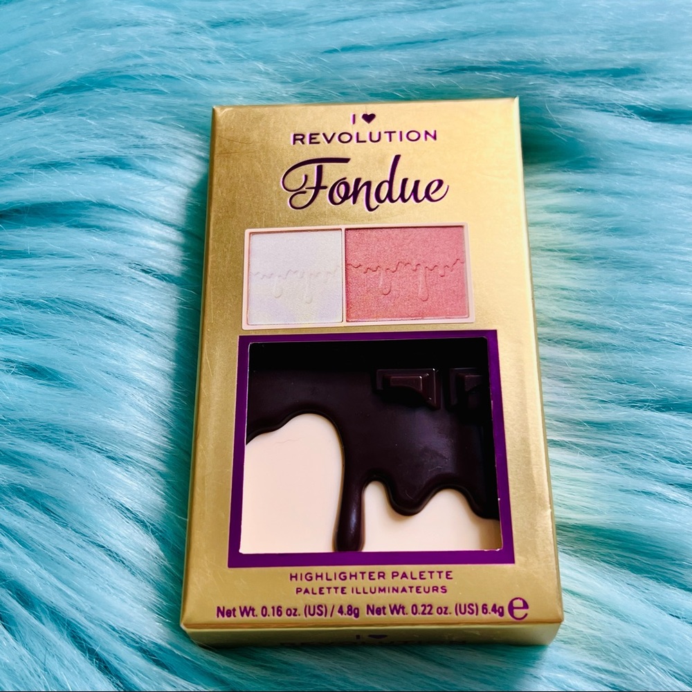 Heart Revolution Limited Fondue Highlighter Palette Chocolate Bar Pink & Ice - Picture 5 of 7